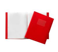 Janrax A4 Red Flexible Cover 100 Pocket Display Book - Presentation Folder