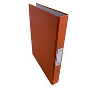 Janrax A4 Ring Binder 25mm Capacity Orange, Paper Over Board File Folder with 2 O-Ring Mechanism, Spine Label, Office School Document Organiser