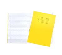 Janrax A4 Yellow 80 Pages Feint and Ruled Exercise Book - Writing Notebook for School, College