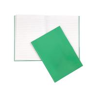 Janrax A5 160 Pages 8mm Ruled Green Casebound Notebook