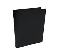 Janrax A5 Black PP Ring Binder - 25mm Spine, 2 O-Ring Mechanism, 700 Micron Durable Cover