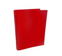 Janrax A5 Red PP Ring Binder - 25mm Spine, 2 O-Ring Mechanism, 700 Micron Durable Cover