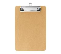 Janrax A5 Wooden Clipboard - Hardboard with Metal Clip and Hanging Hole