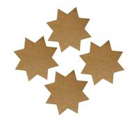 Janrax Brown Kraft Star Cut-Outs 42 x 42mm, Blank Kraft Card Stars for Arts & Crafts, Scrapbooking, Classroom Activities, Party Decorations & DIY Projects, Pack of 100