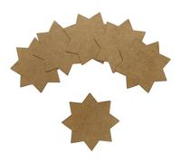 Janrax Brown Kraft Star Cut-Outs 75 x 75mm, Blank Kraft Card Stars for Arts & Crafts, Scrapbooking, Classroom Activities, Party Decorations, Gift Wrapping & DIY Projects, Pack of 60
