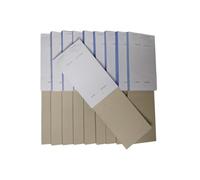Janrax Pack of 10 95mm x 165mm White NCR Carbonless Triplicate Restaurant Service Pads