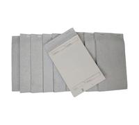 Janrax Pack of 10 95mm x 170mm White Duplicate with Carbon Restaurant Service Pads