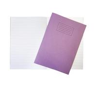 Janrax Pack of 10 A4 Purple 40 Page Handwriting Books Exercise Books WF Paper with 225gsm Manilla Cover