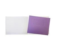 Janrax Pack of 10 Purple 32 Page Handwriting Books 165x200mm Exercise Books WF Paper with 225gsm Manilla Cover