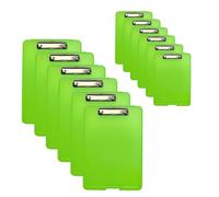 Janrax Pack of 12 A4 Green Clipboard Box Files - Storage Filing Case