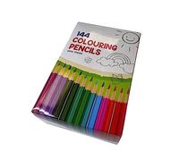 Janrax Pack of 144 Classroom Colouring Pencils