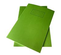 Janrax Pack of 25 A4 Green 80 Pages Feint and Ruled Exercise Books
