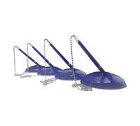Janrax Pack of 4 Blue Reception Counter Pens on Chain