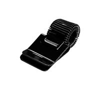 Janrax Pack of 5 Black Metal Pen Holder Clips for Notebooks and Clipboards