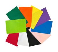 Janrax Pack of 50 A4 Assorted Coloured Felt 180gsm Sheets