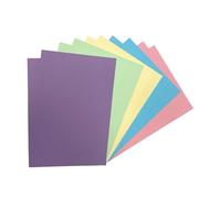 Janrax Pack of 50 A5 Assorted Pastel Coloured Card 160gsm - Thick Craft Sheets for Card Making, Scrapbooking, DIY Crafts, Printing, Invitations, School & Art Projects - Smooth Colour Cardstock Paper
