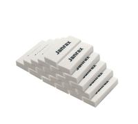 Janrax PVC White Rectangular Pencil Erasers Pack of 20 - Latex Free Non-Toxic School & Office Stationery Erasers, Clean Smudge-Free Rubber for Students, Drawing, Sketching & Classroom Supplies