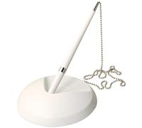 Janrax White Reception Counter Pen on Chain