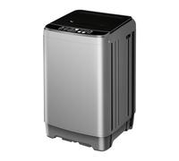 JANREAY Portable Washing Machine with LED Display, 2-in-1 Fully Automatic Portable Washing Machine 14 lbs, 10 Programs and 8 Water Levels, Great for Apartment, Bedroom, RV and More Gray