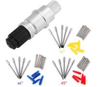 JANSANE Silhouette Blade CB09 Graphtec Holder with 15psc Vinyl Fabric Cutting Blades (30/45/60 Degree) for Silhouette Cameo 1 2 3/Portrait/Curio/Graphtec 6000/CE 5000-60 Plotter