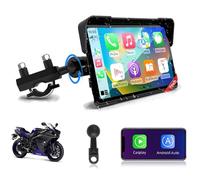 Jansite 7 inch Motorcycle CarPlay Android Auto Motorbike Carplay Screen Motorcycle Sat Nav Waterproof IP67 with Dual Bluetooth, Siri/Google Voice Control
