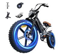 JANSNO Electric Bikes for Adults with 65Nm Motor, 48V/14Ah New upgraded battery and Dual Shock Absorber, 20" x 4.0 All-terrain wide tire Electric Bicycle, Multiple performance modes can be unlocked