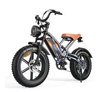 JANSNO Electric Bikes for Adults with 65Nm Motor, 48V/17Ah New upgraded battery and Dual Shock Absorber, 20" x 4.0 All-terrain wide tire Electric Bicycle, Multiple performance modes can be unlocked