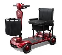 JANSNO F1 Pro Model Portable Mobility Scooter, 30~35 Mile Long Range, 120 Kg Capacity, 31.2Ah Removable Battery, UK Regulated, LED Headlight, Removable Basket, Light Weight