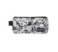 JanSport Basic Accessory Pouch - Compact Zip Organizer for Everyday Essentials, 1 L Capacity, 22.5 x 7.5 x 6 cm - Doodle Dots