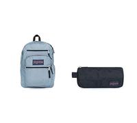 JANSPORT Big Student Backpack, 43 cm, 34 L, Blue (Blue Dusk)+Basic Accessory Pouch, 21 cm, 0.5 L, Blue (Navy)
