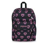 JANSPORT BIG STUDENT Zaino grande, scomparto per laptop 15 inch, Happy Hearts Black (Nero)