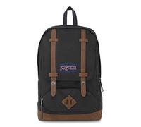 JANSPORT Cortlandt Laptop Backpack, Black, 15” Laptop Sleeve-Synthetic Leather Shoulder Computer Bag with Large Compartment, Padded Straps-Book Rucksack for Men, Women