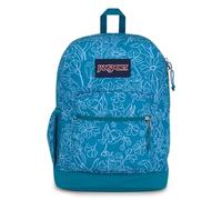 JanSport Cross Town Plus Backpack, Delightful Daisies Green, One Size, Cross Town Plus Backpack
