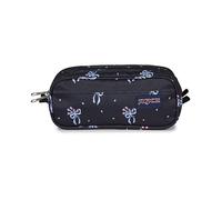 JanSport Large Accessory Pouch - Spacious Zip Organizer for Everyday Essentials, 2.5 L Capacity, 28 x 14 x 9 cm - Pastel Petal Black