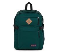 JanSport Main Campus Backpack - Travel or Work Bag w 15-Inch Laptop Sleeve and Dual Water Bottle Pockets Deep Juniper