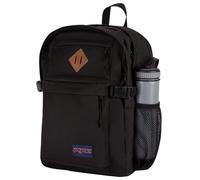 JanSport Main Campus FX Backpack - Travel or Work Bookbag w 15-Inch Laptop Pack with Leather Trims Black