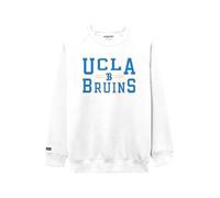 JanSport - Officially Licensed NCAA Rival Crew Long Sleeve Pullover with Graphic for Men and Women, Cotton Blend and Polyester, White/Opulent Garden, S