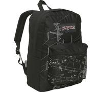 JanSport Superbreak 25L,Super FX, Backpack, Back to School bag, Black Powerlines