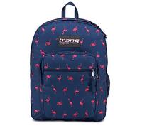 Jansport Supermax Navy Moonshine/Pink Flamingo Backpack