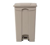 Jantex Kitchen Pedal Bin 87 Litre, Beige, Material: Polypropylene Plastic, Size: 820(H) x 495(W) x 400(D)mm, Tight Fitting Lid Traps Odours, Bin Bag Hooks, GH639