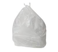 JANTEX 200 x Standard Duty Bin Bags Clear (Pack of 200) - General Waste 100Litre 5kg Clear Refuse Sacks Bin Liners Bin Bags