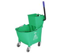Jantex 30L Mop Bucket with Foot Pedal Release Polypropylene, Green, 30 L