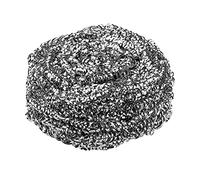 Jantex 6322 Stainless Steel Scrubber Scourer, Pack of 10 | Removes tough grease and stubborn burnt-on food residue to tackle the heaviest professional kitchen cleaning duties.