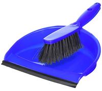 Jantex CC932 Soft Dustpan and Brush Set, 220 mm Wide, Blue