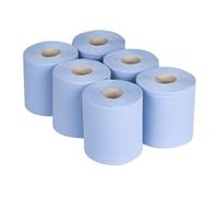 Jantex Centrefeed Blue Rolls 2-Ply 120m (6 pack)