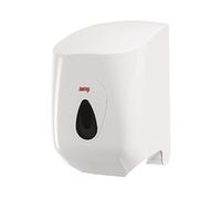 Jantex Centrefeed Roll Paper Towel Blue Roll Dispenser, White, Size: 350(H) x 230(W) x 235(D)mm - Fits DL921, DL920, CF970, GD834 & GD833 - Max Roll Diameter: 205 mm, GD836