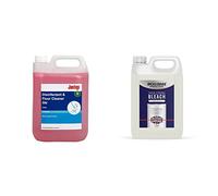 Jantex CF984 Disinfectant and Floor Cleaner, 5 L & McKLords Thick Strong Bleach, 5 Litre