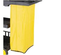 Jantex Cleaning Trolley Spare Polypropylene Bag, Yellow, 80, Black, 80 L