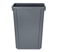Jantex Commercial Polypropylene Slimline Waste Bin 60Ltr, Grey, 60 L