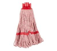 Jantex Connect Colour-Coded Deck Mop Head, Red Stripe, 200g, HX245